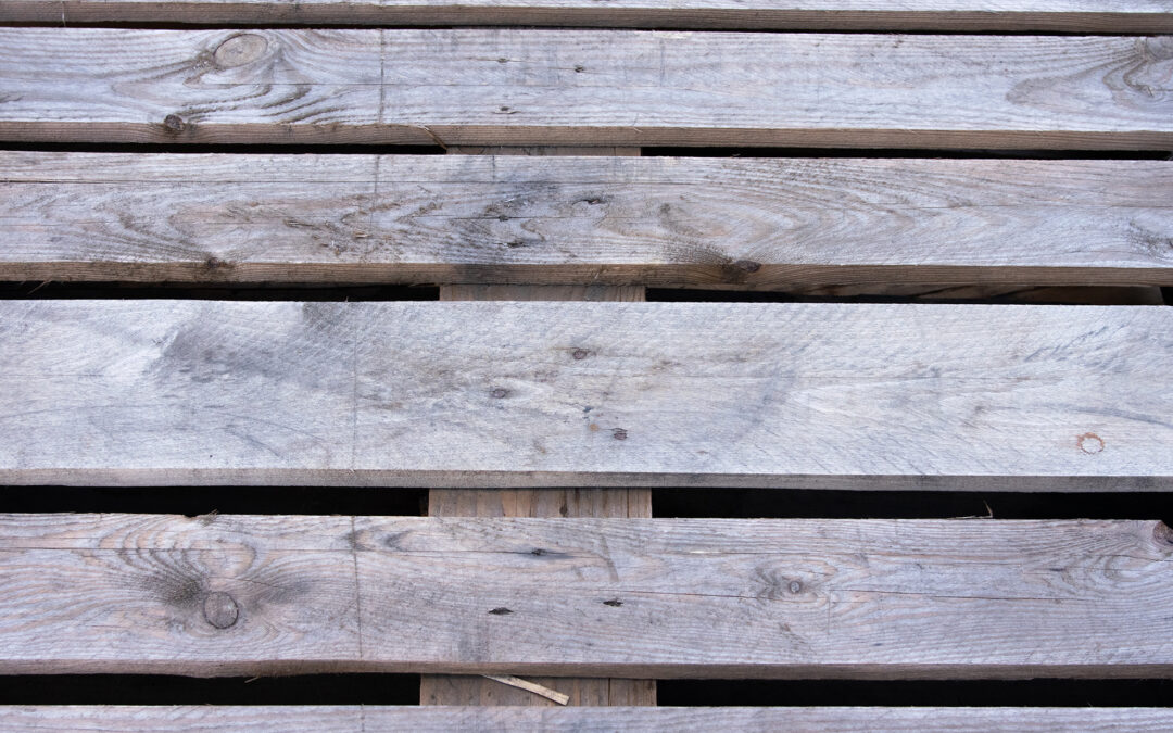close up of wooden pallet boards