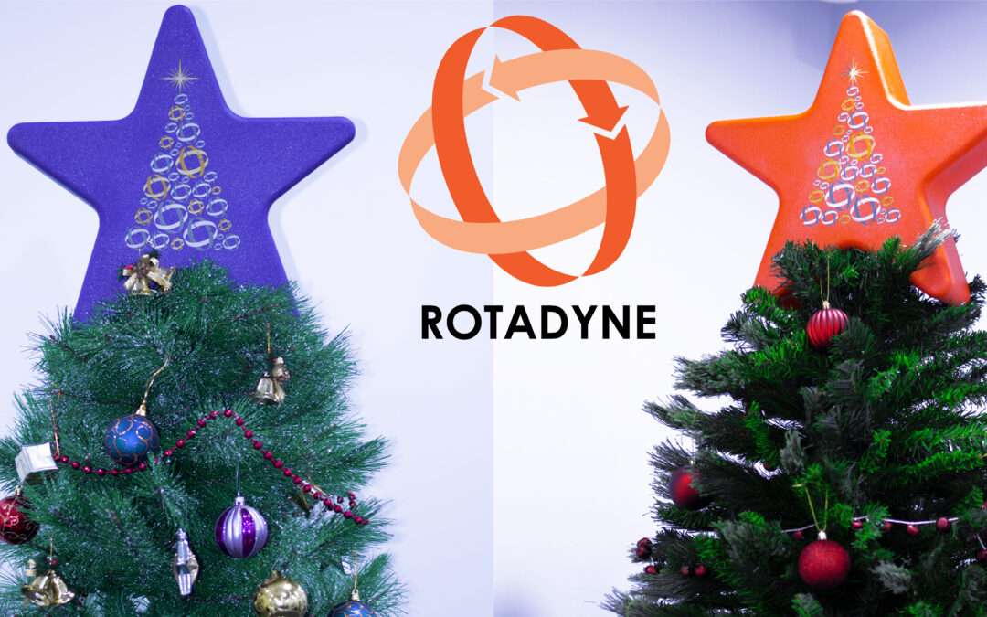 Two Rotadyne Christmas Trees